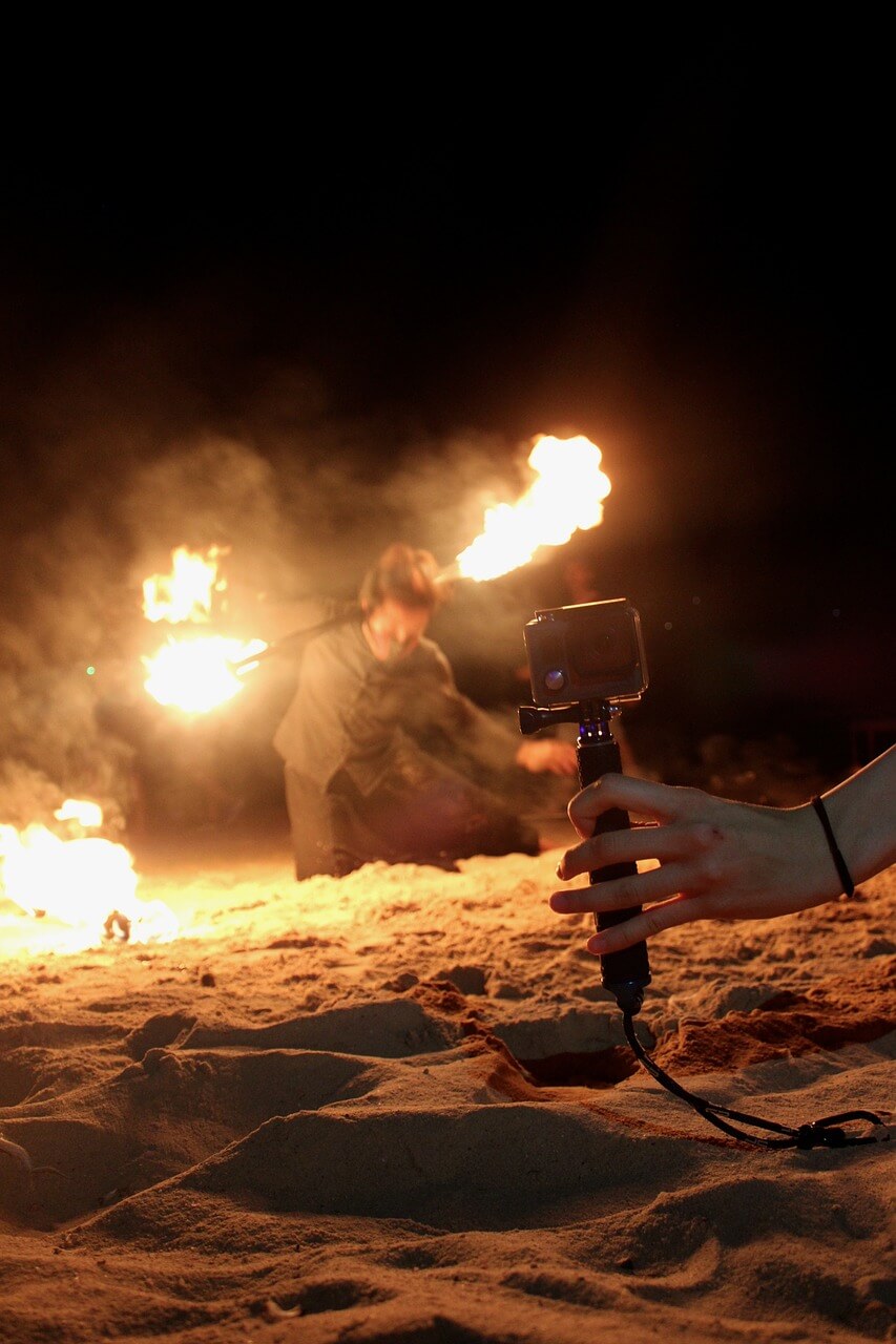 GoPro a fire show
