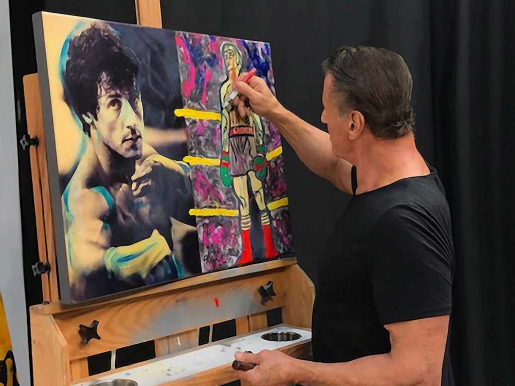 Sly Stallone a jeho vášeň - malba