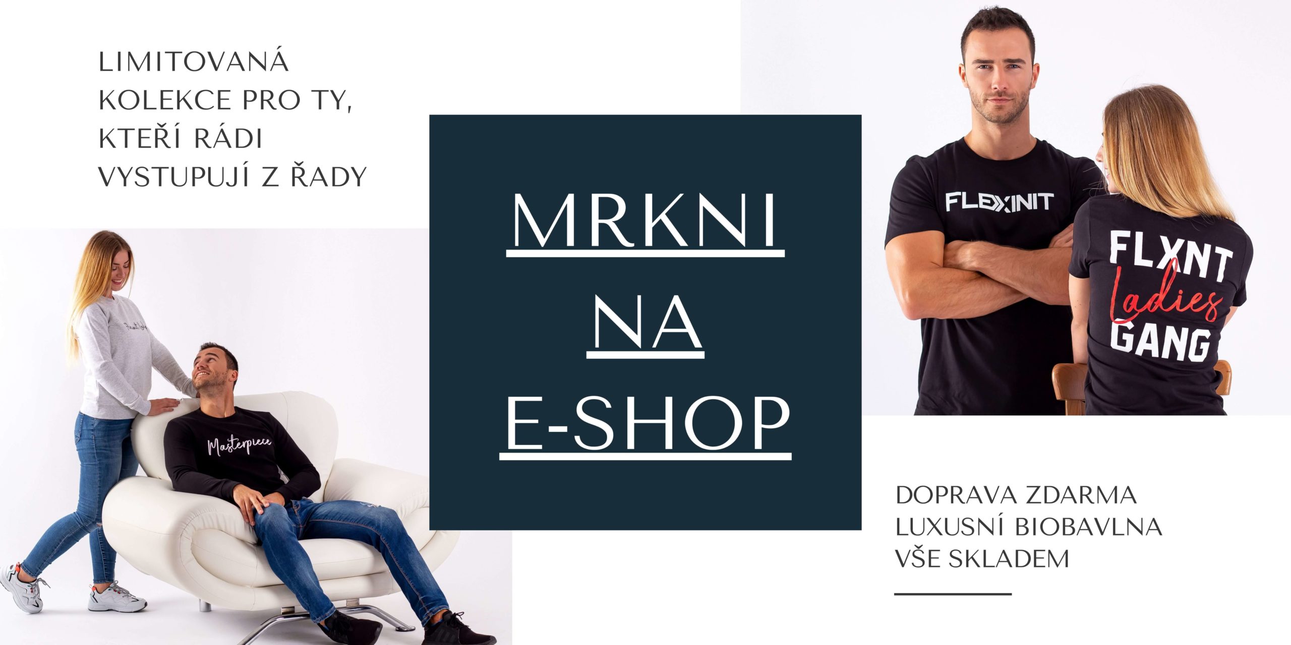 FLEXINIT.cz eshop s luxusním oblečením z biobavlny